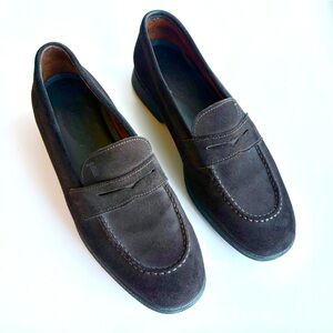 Tod's Dark Brown Suede Loafers